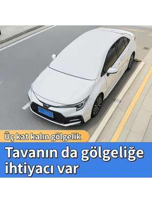 Gard Oto Araç Oto Araba Branda Ön ve Tavan Yarım Branda Güneş Buz Kar ve Dolu Koruyucu Örtü Güneşlik