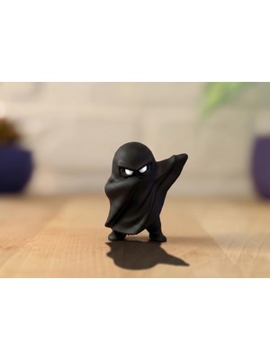 Marchen Collection Dabbing Ghost Figür, 3D Baskı Ghost Biblosu, Kitaplık - Gamer Dekorasyonu Ghost Figürü 7cm