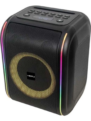 Hepu HP-988 8'' 20CM Kablosuz 1 El Mikrofon Bluetooth Şarjlı Müzik Kutusu