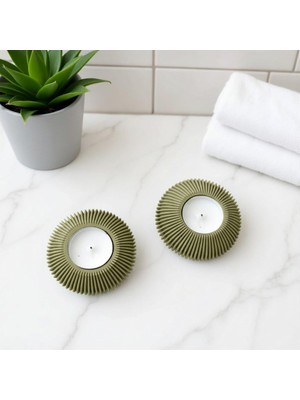 Triora Design Eliptik 2li Tea Light Mumluk Seti