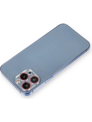 Durukar®  iPhone 12 Pro Shine Kamera Lens Koruma Cam - Pembe