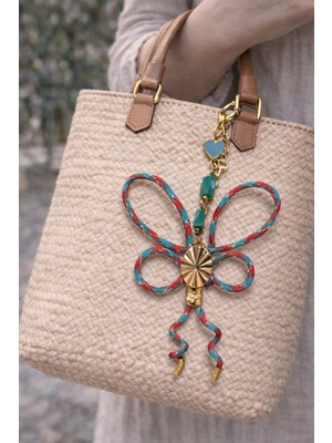 She Sells Pıtırcık Kelebek Charm– El Yapımı Paracord Çanta Aksesuarı | Renkli & Eğlenceli Tasarım