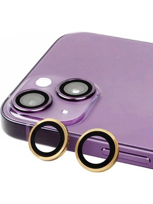 Durukar®  iPhone 15 Plus Raze Metal Kamera Lens - Sarı