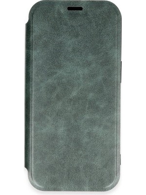 Colezium Iphone 16 Pro Kılıf Flip Cover - Koyu Yeşil