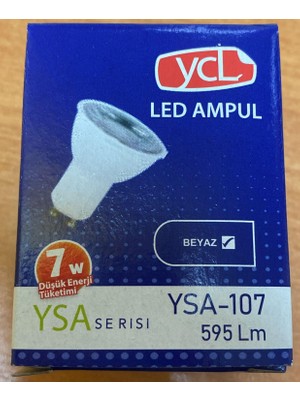 Ycl YSA-107 7 Watt Beyaz Işık GU10 Starter Duy LED Ampül
