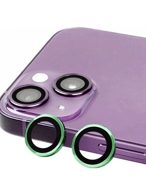 Durukar®  iPhone 15 Raze Metal Kamera Lens - Yeşil