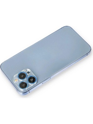 Durukar®  iPhone 12 Pro Max Shine Kamera Lens Koruma Cam - Mavi