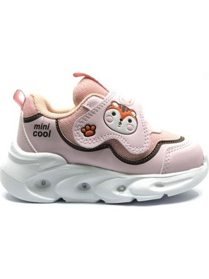 Cool Aida Pudra Cırtlı Işıklı Ortopedik Kız Bebek Spor Ayakkabı
