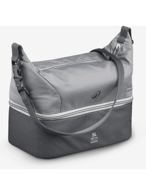 Quechua 5 L Isı Yalıtımlı Yemek Çantası Gri Kumaş ile 1 L Plastik Yemek Kabı Dahil