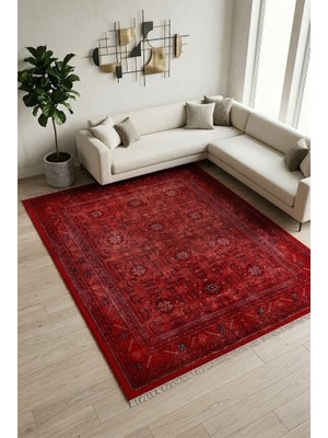 Cos.kim Dekoratif Halı Kaymaz Taban  Leke Tutmaz Yıkanabilir Kilim Özel Ölçü Salon Halısı 3009
