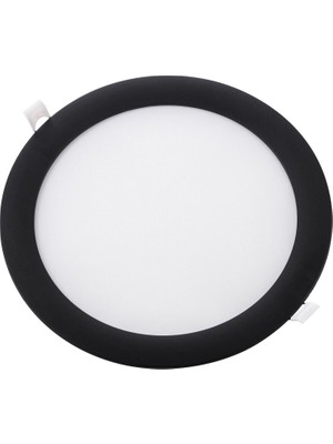 Zmr 18W Siyah Kasa Yuvarlak LED Panel 4000K (2 adet)