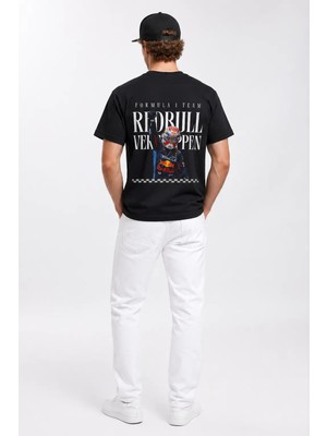 Book OrBook Verstappen %100 Heavy Cotton Premium Kalite Sırt Baskılı T-Shirt