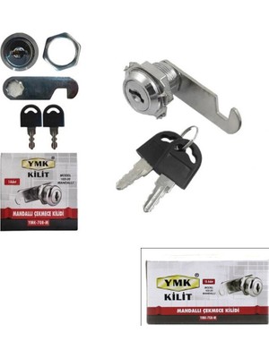 Go İthalat 12 Adet Oval - Mandallı Dolap - Çekmece Kilit 20MM (5468)