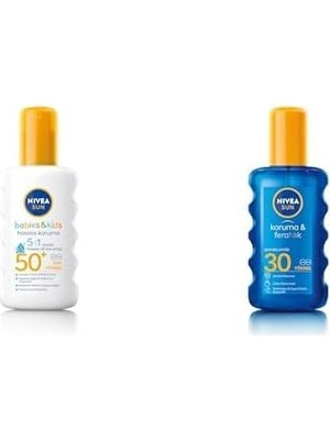 SDT Group Sun Seti | SPF50 Çocuklar Için Hassas 200ML X1 + SPF30 200ML, Ferahlatıcı X1