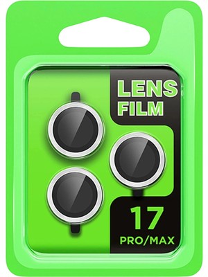 Durukar®   iPhone 17 Pro Raze Metal Kamera Lens - Gümüş
