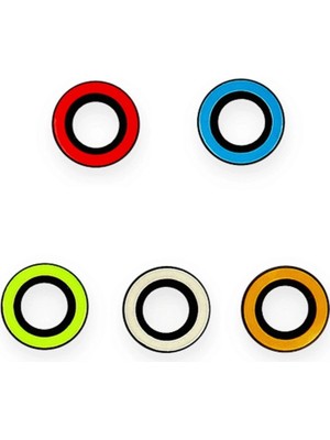 Colezium Iphone 13 Pro Max Neon Fosforlu Kamera Lens - Beyaz