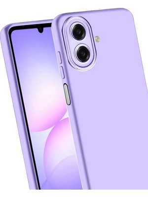 Durukar®  Samsung Galaxy A07 4g First Silikon - Lila