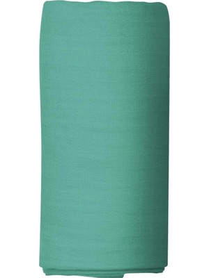 Makiteks %100 Pamuklu Yeşil 120X200+50X70 cm Tek Kişilik Lastikli Çarşaf Takımı