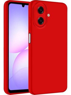 Durukar®  Samsung Galaxy A07 4g First Silikon - Kırmızı