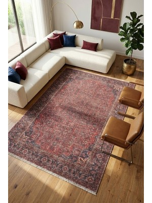 Cos.kim Dekoratif Halı Kaymaz Taban  Leke Tutmaz Yıkanabilir Kilim Özel Ölçü Salon Halısı 3042