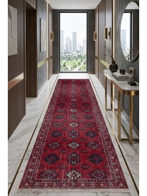 Cos.kim Yolluk Halı Kaymaz Taban Yıkanabilir Leke Tutmaz Kilim Özel Ölçü Koridor Halısı 3040