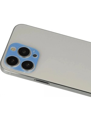 Durukar®  iPhone 13 Pro Max Rainbow Kamera Lens Koruma Cam - Mavi