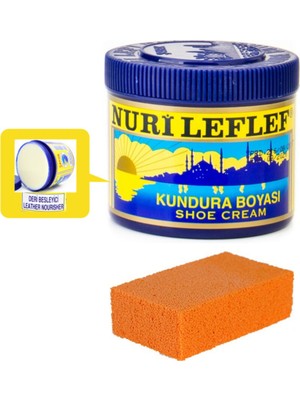 Leflef Kundura Boyası 200 ml  + Kauçuk Sünger