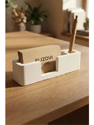 Elizovi Home Minimal Masaüstü Düzenleyici | Kalemlik Kartvizitlik Çok Amaçlı Ofis Organizer