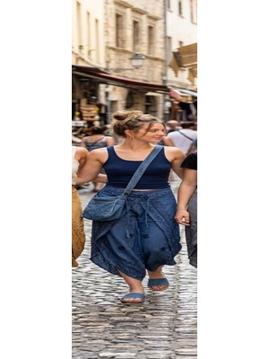 Fibula Otantik Standart Beden %yüz Pamuk Lastikli Işlemeli Kapamalı Pantolon 36-44 Arası Uygundur