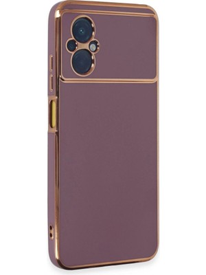 Mudanis Xiaomi Poco M5 Kılıf Volet Silikon - Mor