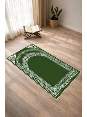Pelura Halı Mihrap Desenli Dijital Baskılı Kaymaz Taban Yıkanabilir Seccade