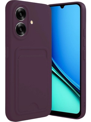 Mudanis Realme Note 60 Kelvin Kartvizitli Silikon - Derin Mor