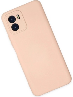 Colezium Vivo Y15S Kılıf Nano Içi Kadife  - Pudra