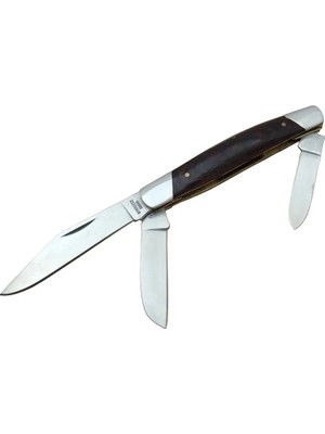 Derin Stok K-15 Falkon Üç Ağızlı / Üçlü Çakı cm - Ahşap Saplı, Manuel