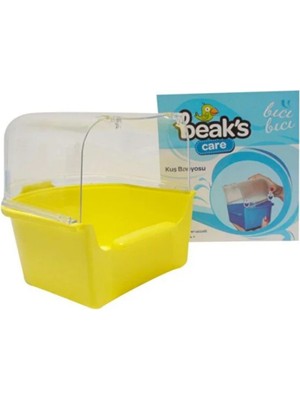 Trivogue Kuş Banyoluğu Sarı 13,5 x 14,5 x 13,5 cm