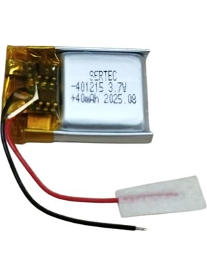 Derin Stok 401215 3.7V 40 Mah Li-Polymer Pil (DEVRELI/1.5A)