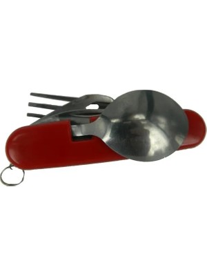 Derin Stok K 524 Rd Çok Amaçlı Çakı (Çatal, Kaşık, Bıçak) 9cm - Plastik Gövde
