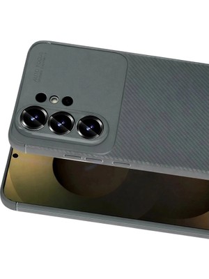 Colezium Galaxy S26 Ultra Auto Fus Karbon Kapak - Gri