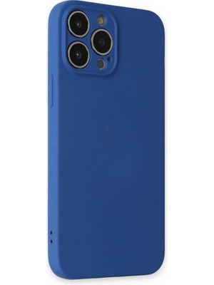 Colezium Iphone 13 Pro Kılıf Nano Içi Kadife  - Lacivert
