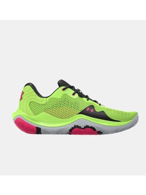 Under Armour UA Spawn 4 Basketbol Ayakkabısı  3024971-301 Yeşil Renkli Hafif File Üst Kısım