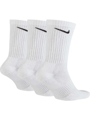 Nike U Nk Everyday Cush Crew 3pr  Beyaz Çorap - SX7664-100
