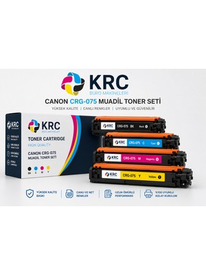 Canon  CRG-075 Çipli Muadil Toner Takımı MF664CDW MF667CDW MF651CDW LBP646CDW