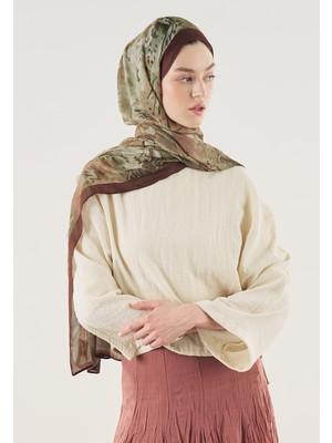 Fresh Scarfs Kızıl Kahve Soft Dream Desen Soft Viskon Şal