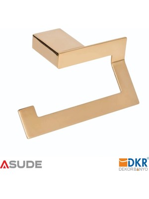 Dekor Banyo Kağıtlık Pvd Gold