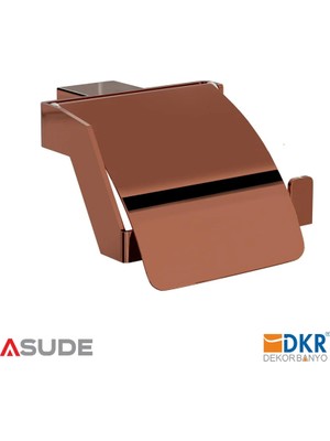 Dekor Banyo Kapaklı Kağıtlık Pvd Copper