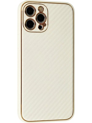 Colezium Iphone 12 Pro Kılıf Co Karbon  - Beyaz