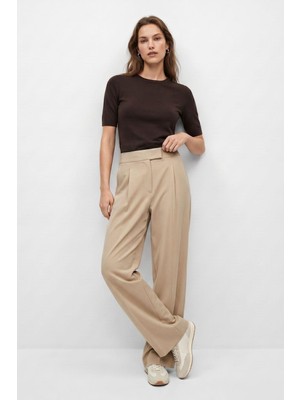Rays Camel Cırtlı Pantolon 8410A