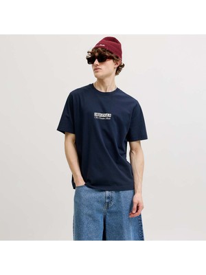 Jack & Jones Jack&jones Savona Box Erkek Lacivert Tişört