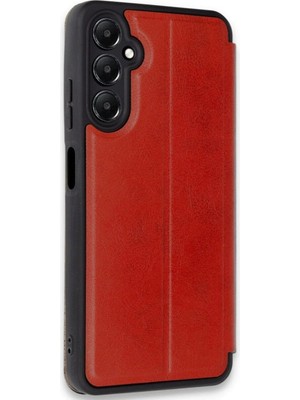 Colezium Galaxy A35 5g Kılıf Flip Cover - Kırmızı