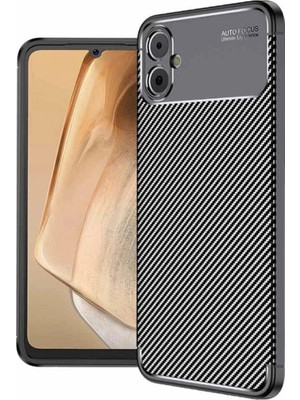 Colezium Galaxy A05 Kılıf Auto Fus Karbon Kapak - Siyah